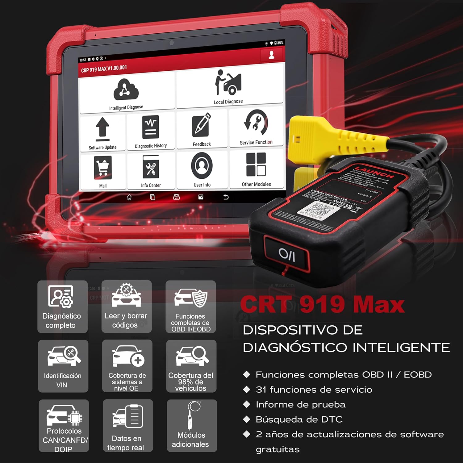Thumbnail 2 de LAUNCH CRP 919 MAX diagnóstico OBD2