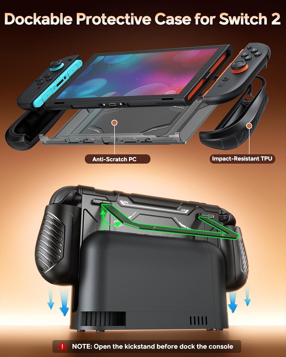 Thumbnail 2 de FYOUNG Switch 2 Protective Case with Kickstand