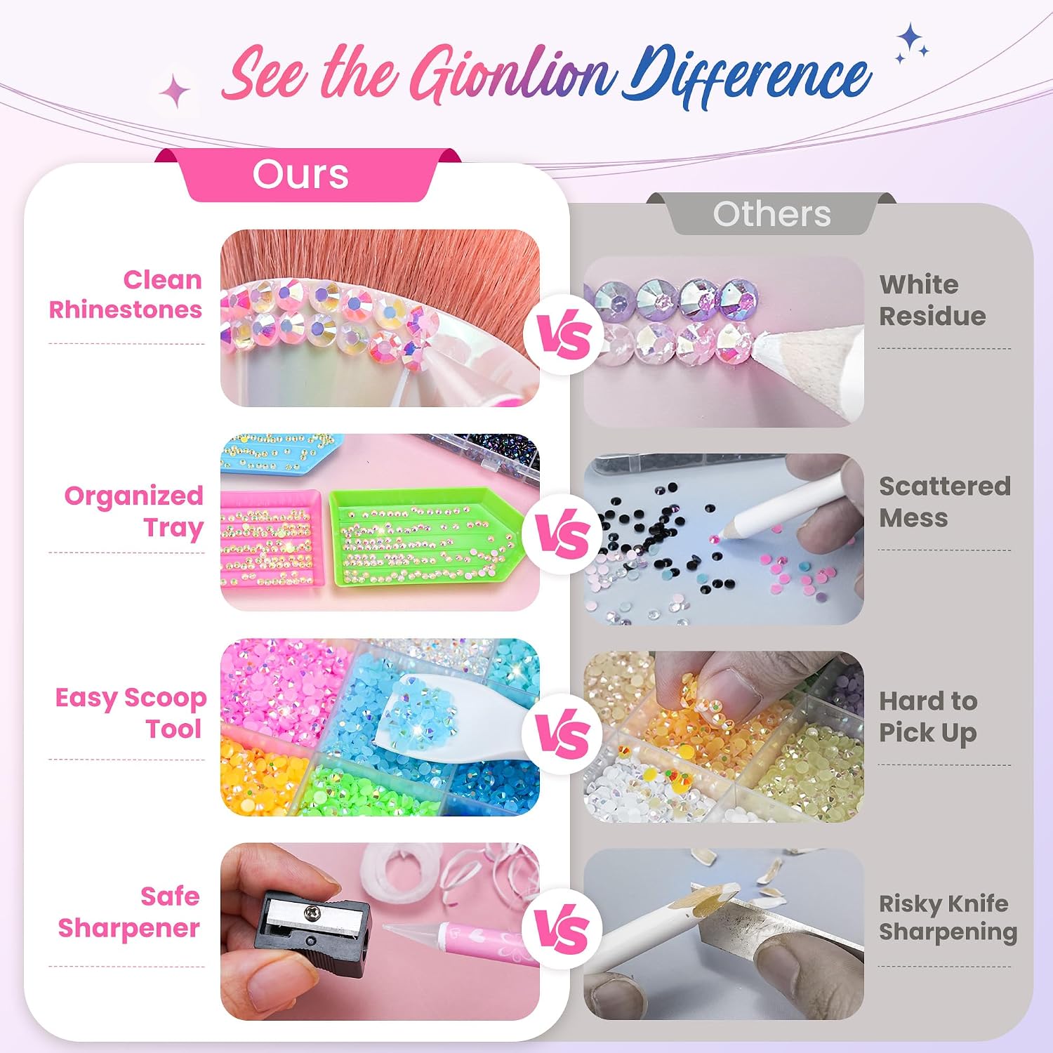 Thumbnail 6 de Gionlion Rhinestone Craft Kit, 24 Colors