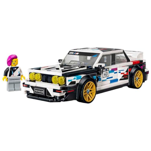 Detalle 2 de LEGO Speed Champions BMW M3 (E30) 77263, maqueta de carreras con piloto