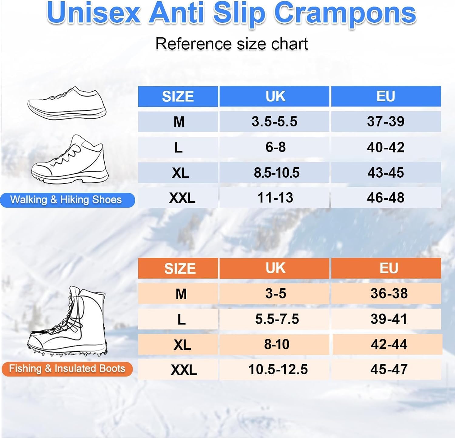 Detalle de ZUXNZUX Crampons 12-point ice cleats for boots