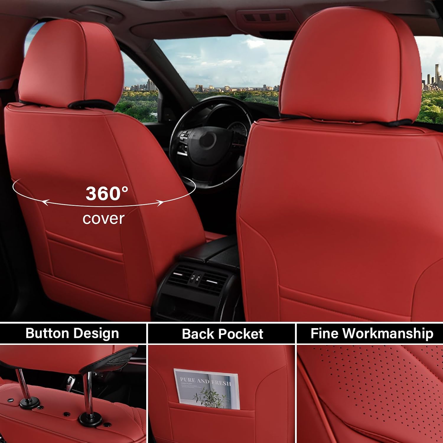 Detalle de Coverado Car Seat Covers Red