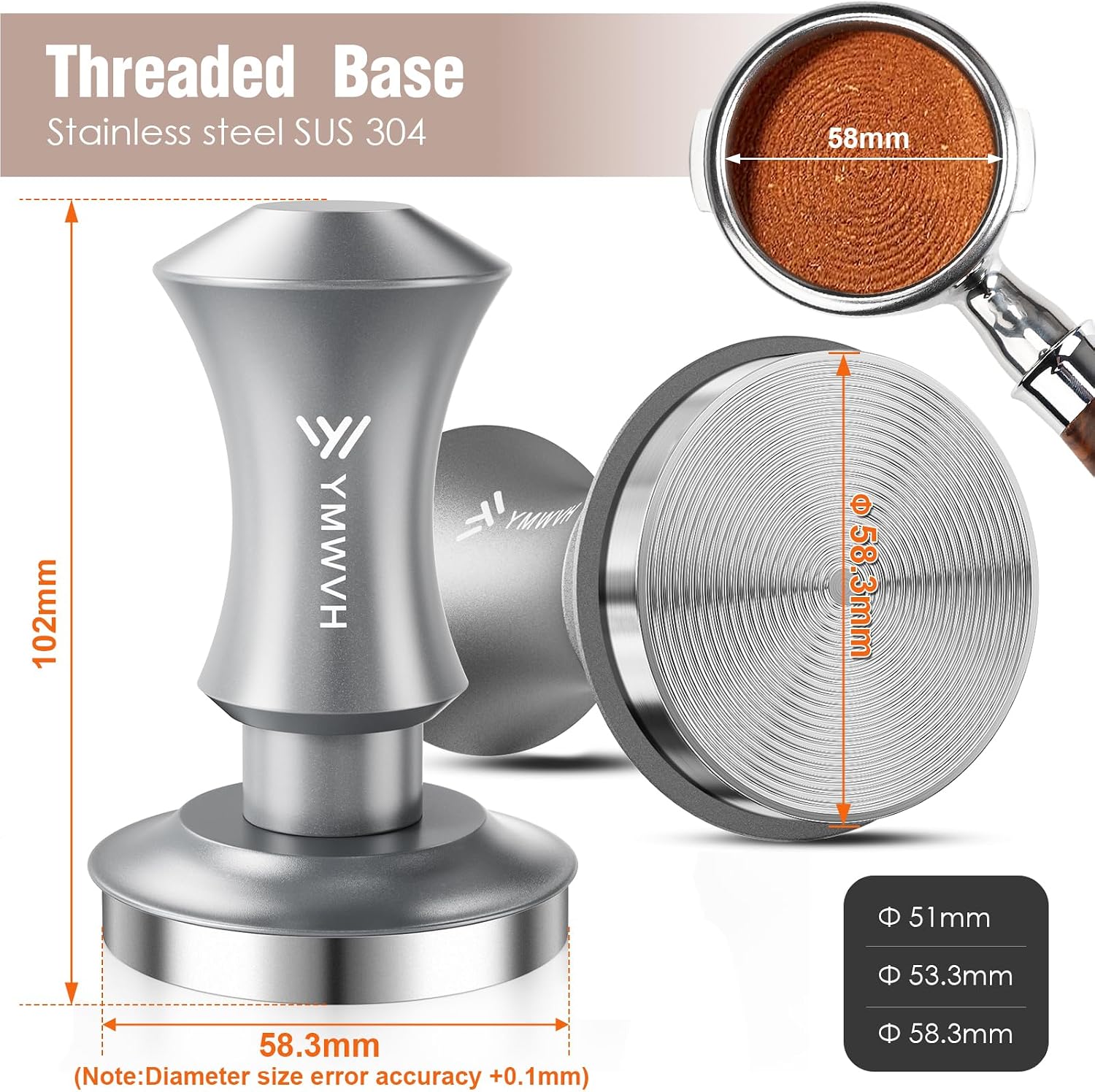 Thumbnail 1 de Espresso Tamper 58.3mm Barista Tamper 30lb
