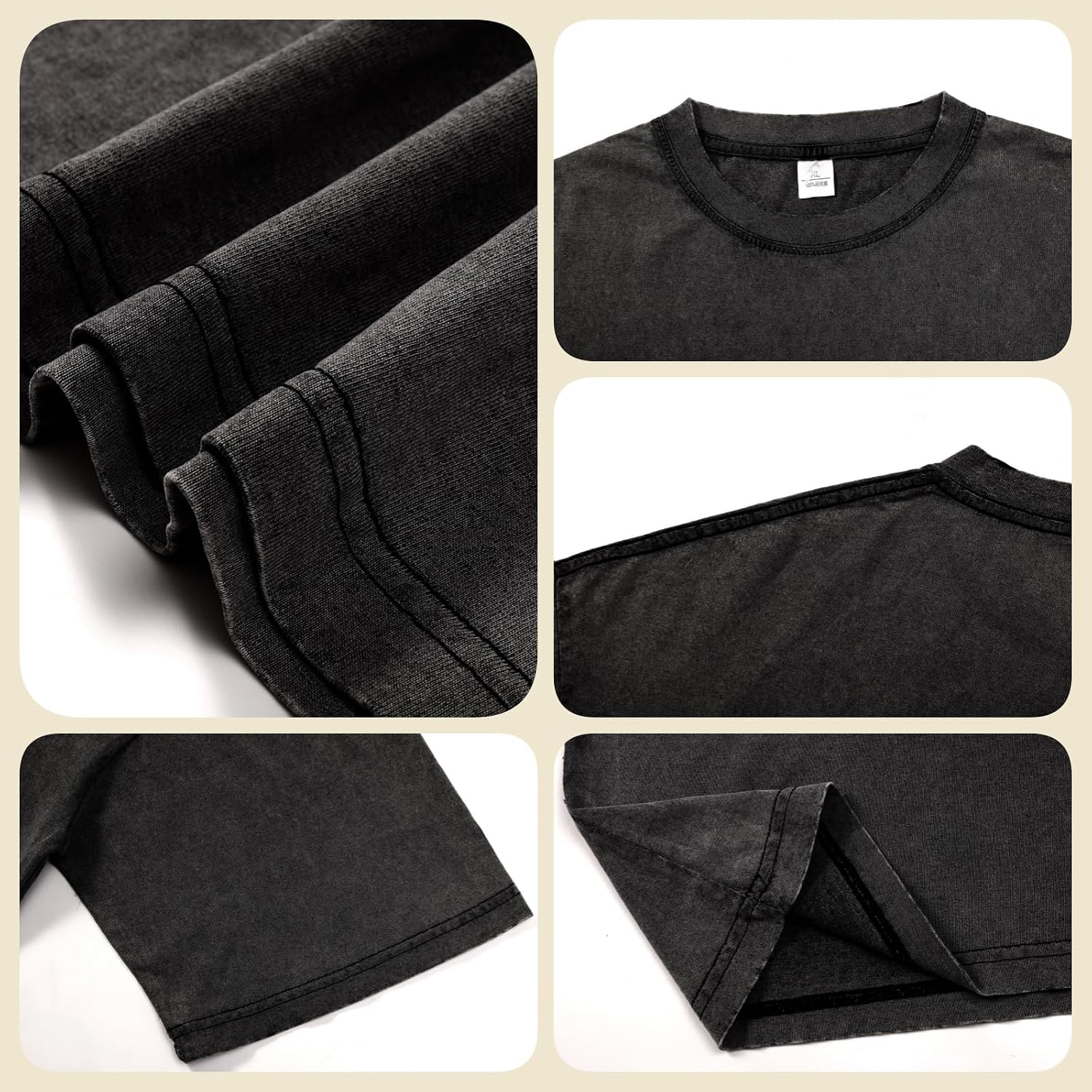 Detalle 1 de KEEPSHOWING oversized acid wash tee