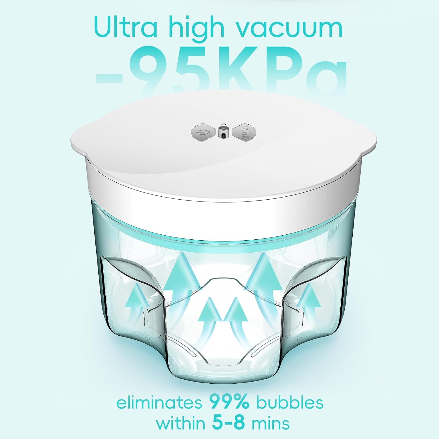 Detalle 2 de ISTOYO IS-QPJ-EU-01 harsontluchter, 95 kPa vacuüm en 1.000 ml capaciteit