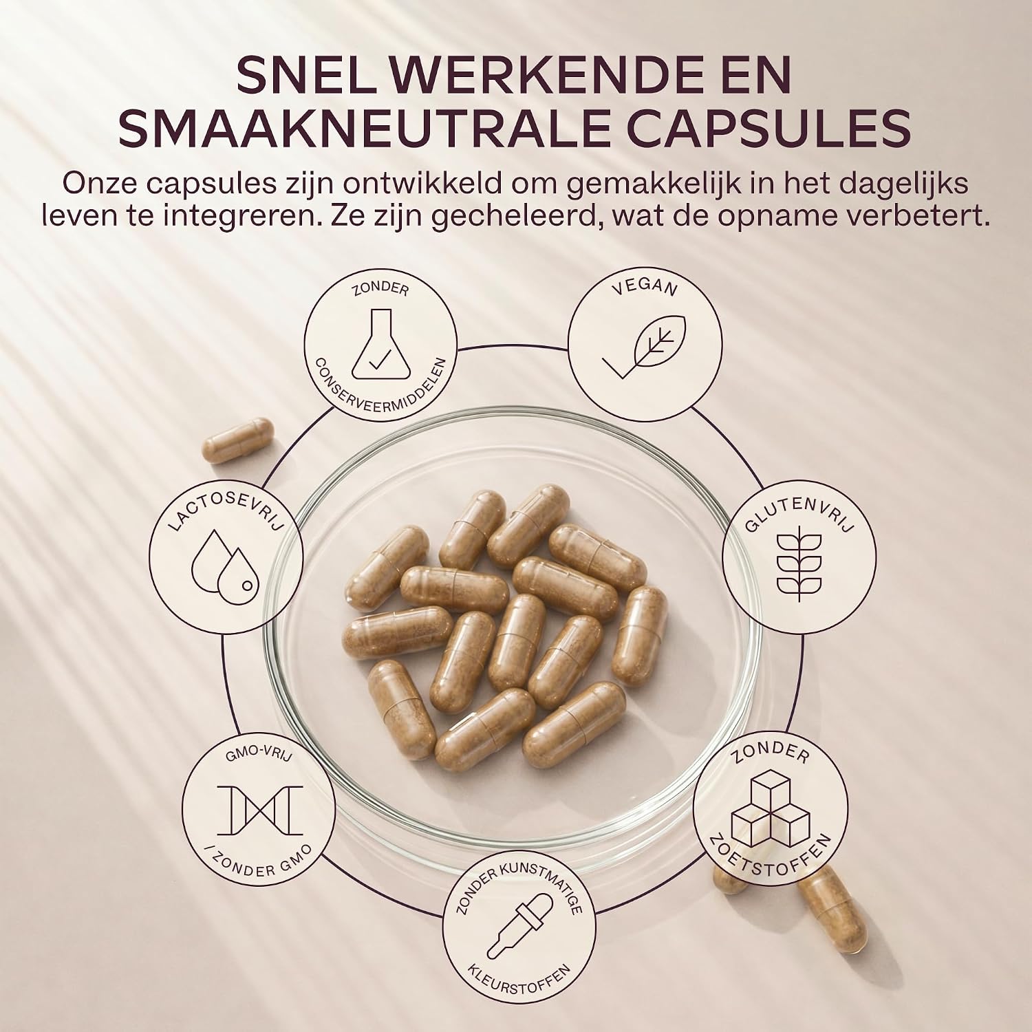 Detalle 2 de AAVALABS ijzercapsules met bisglycinaat, natuurlijke vitamine C en 42 mg ijzer