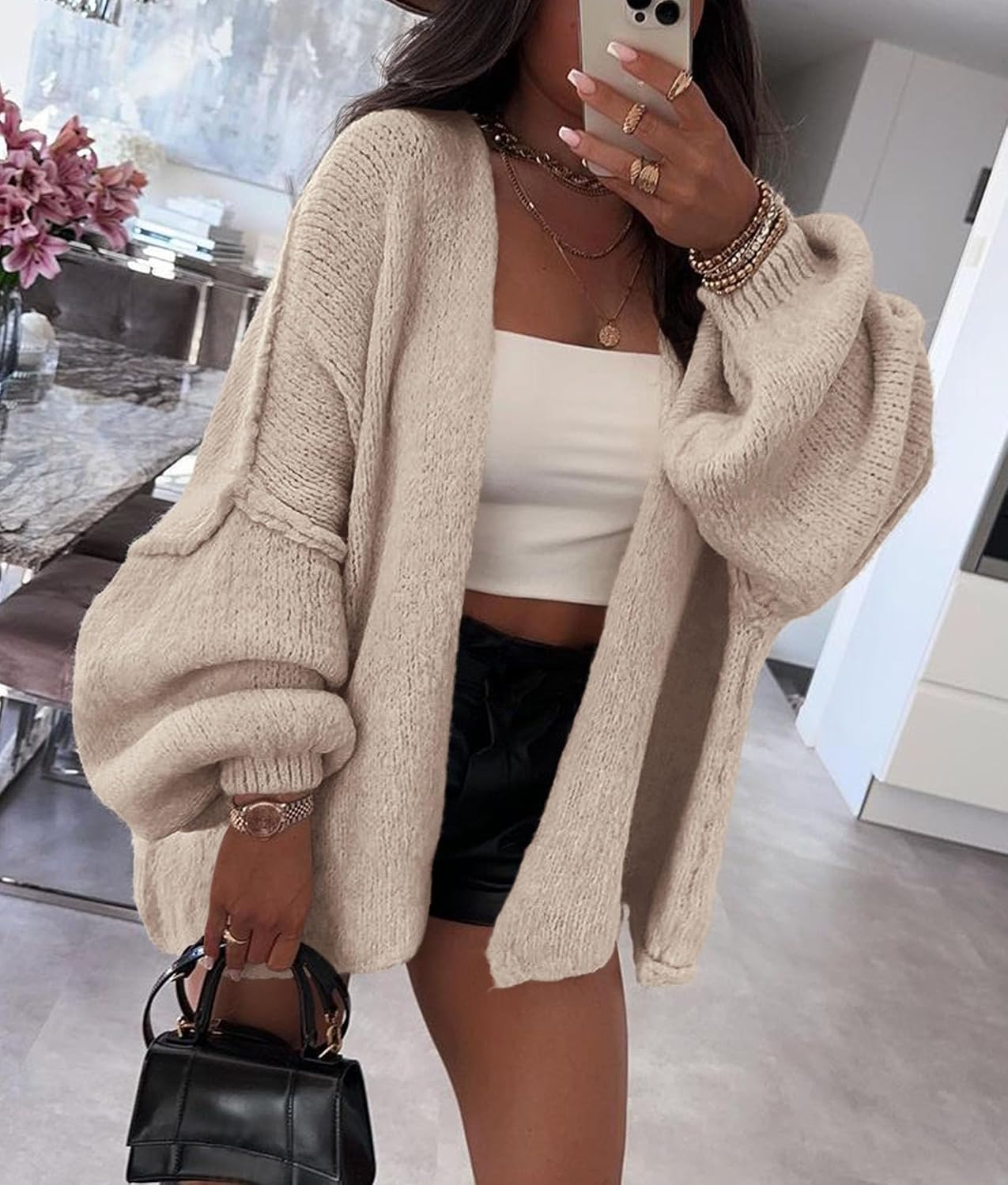 Thumbnail 6 de PRETTYGARDEN 2026 Oversized Cardigan sweater