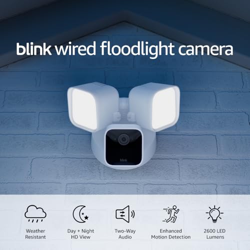 Thumbnail 1 de Blink Wired Floodlight Camera: 1080p Security with 2600 Lumens and Alexa