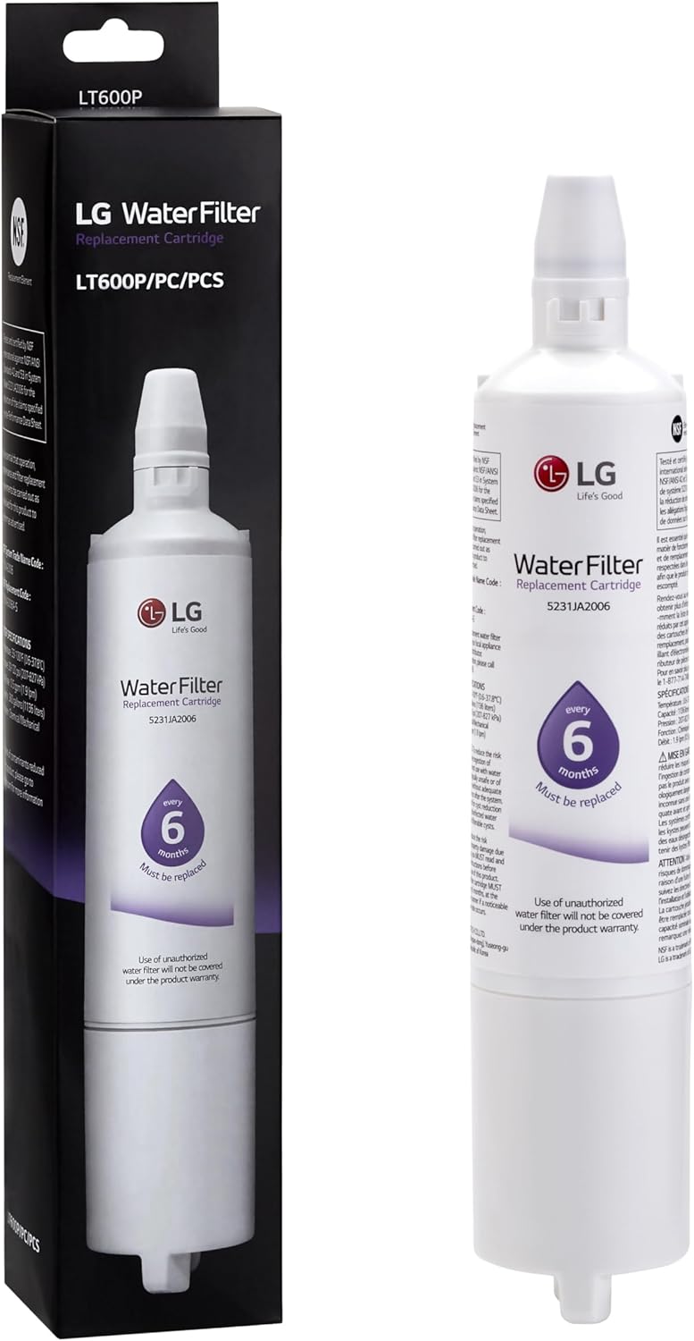 Detalle de LG LT600P Refrigerator Water Filter, 300-Gallon Capacity, 1-Pack