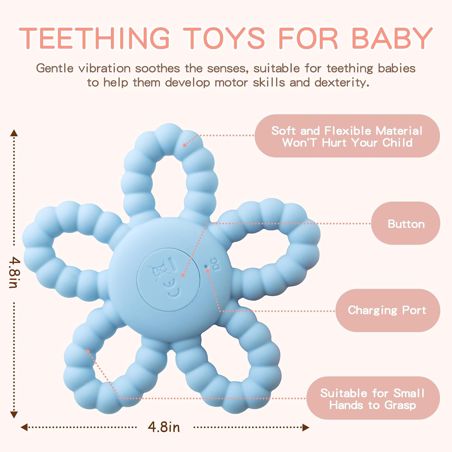 Detalle 2 de VViN Vibrating Sensory Chew Toy for 12–24 months
