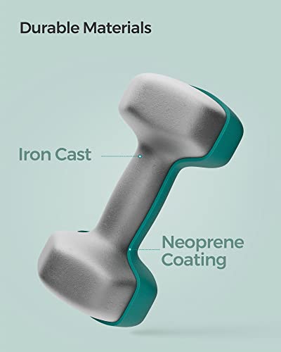 Detalle de SONGMICS Set of 2 Hex Dumbbells, 2 x 3 kg, PVC Coating