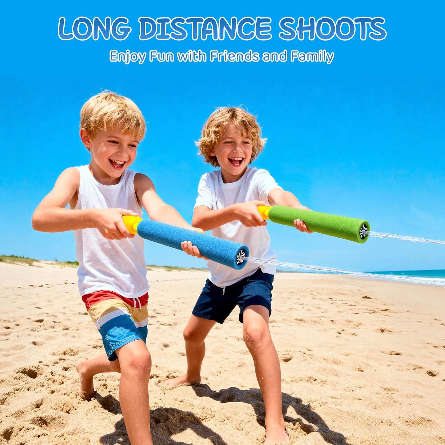 Thumbnail 4 de JOYSINTOY Water Guns for Kids – 6 Pack Foam Water Blasters for Outdoor Fun