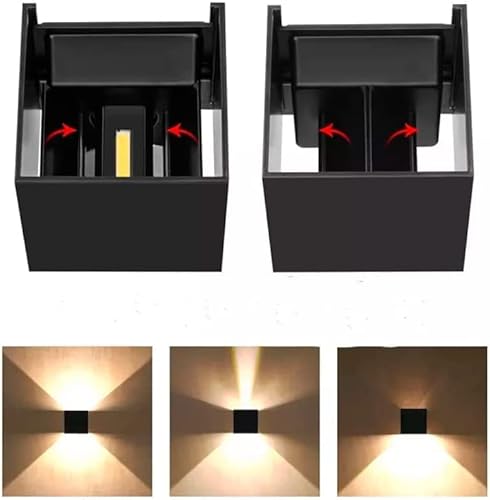 Thumbnail 2 de M Ledme LM6184 - Aplique de pared LED 12W regulable CCT 2700K-6500K IP54