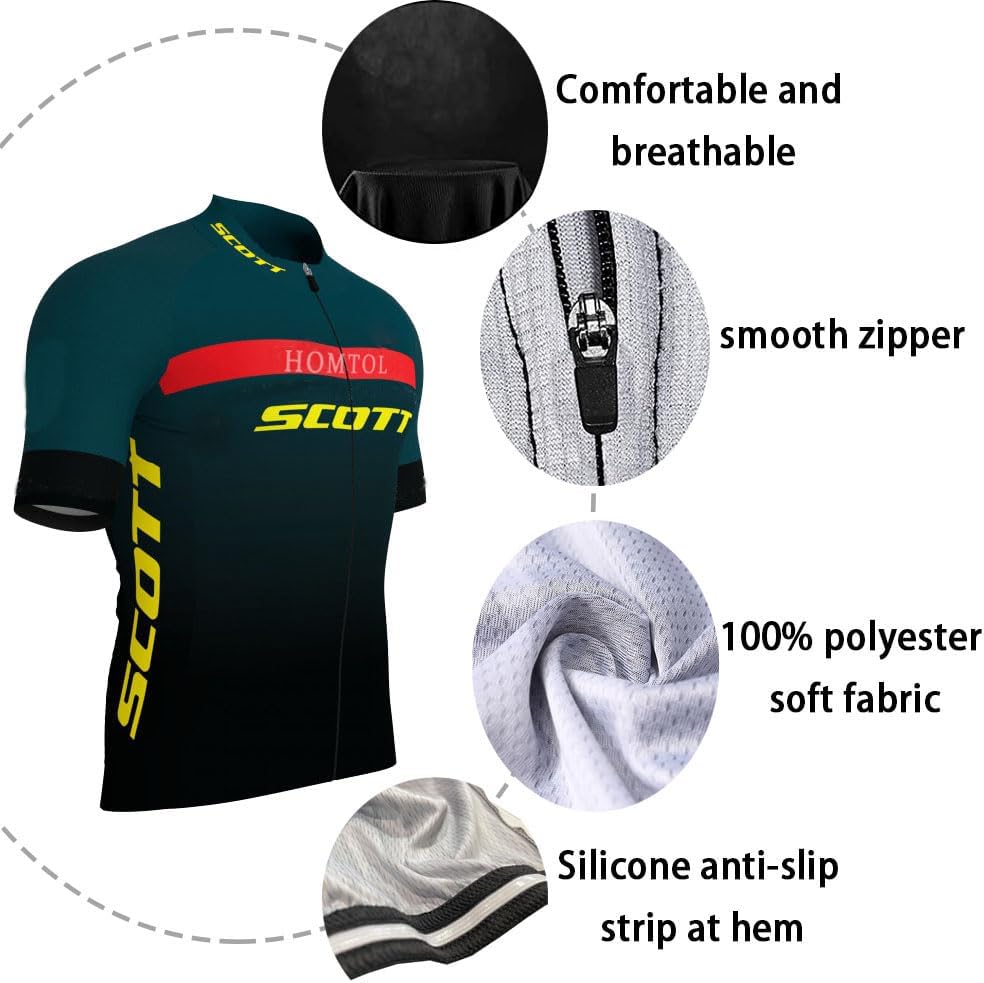 Thumbnail 2 de HOMTOL Herren Fahrradbekleidung (MTB): Radtrikot & Radhose mit 3D-Gel-Polster
