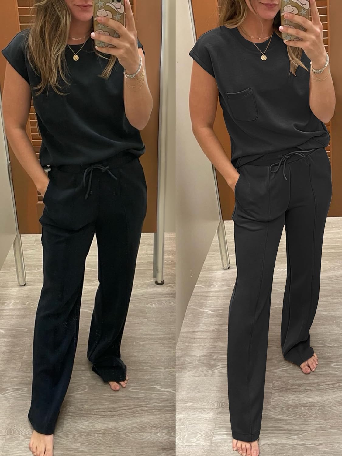 Thumbnail 5 de ANRABESS Two Piece Set for Women: Sleeveless Lounge Set with Wide-Leg Pants (Summer 2026)