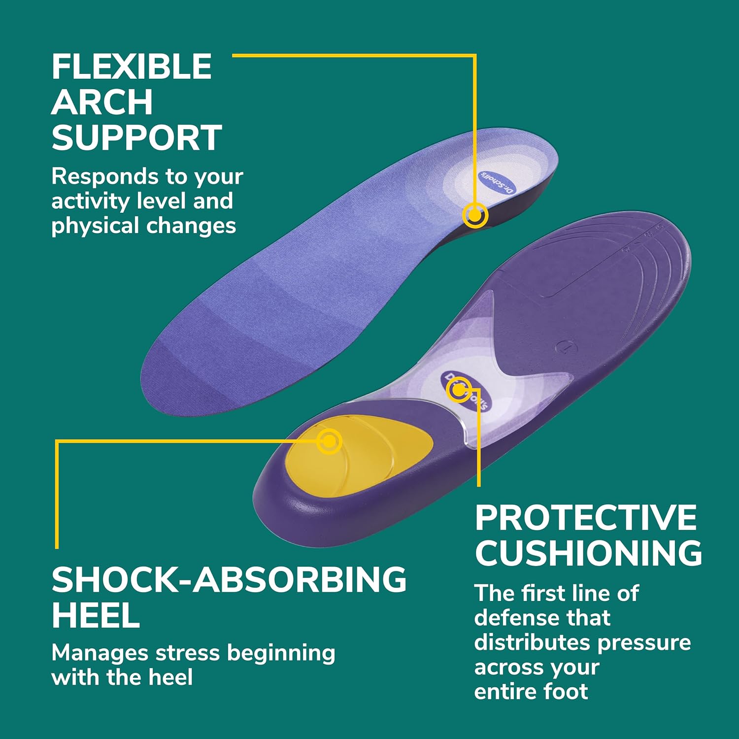 Thumbnail 4 de Dr. Scholl’s Prevent Pain Insoles Size 6-10 for Women