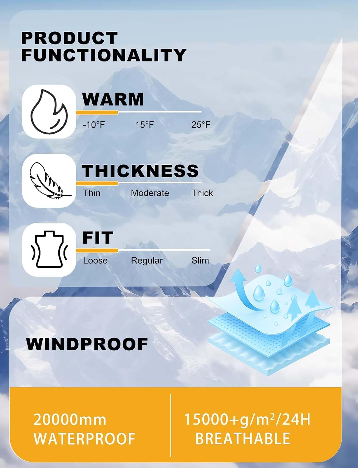 Thumbnail 5 de GSOU SNOW Super Baggy Snowboard Pants Waterproof