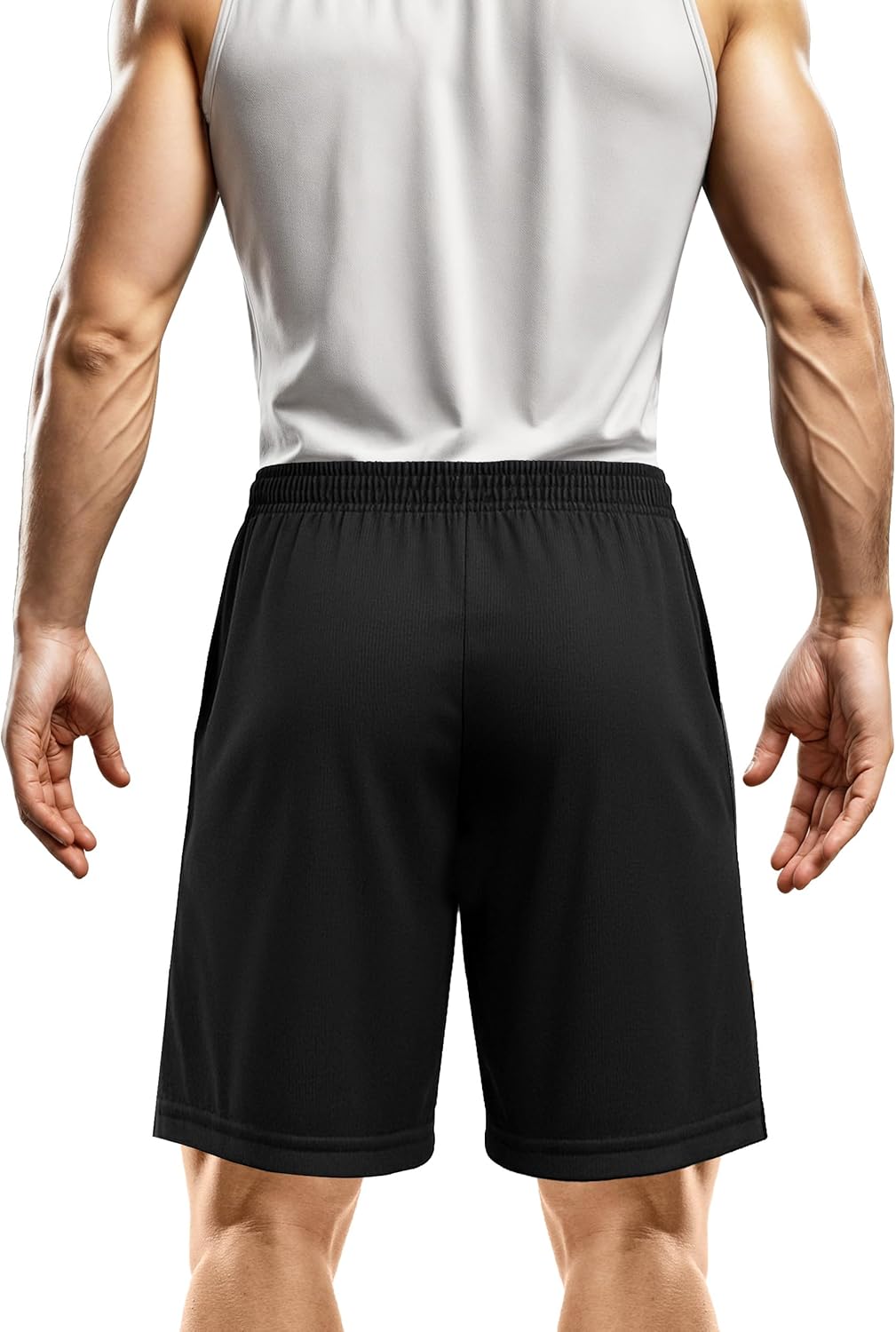 Thumbnail 1 de NY Threads pantaloncini sportivi da uomo con asciugatura rapida, vestibilità ampia e tasche (Small)