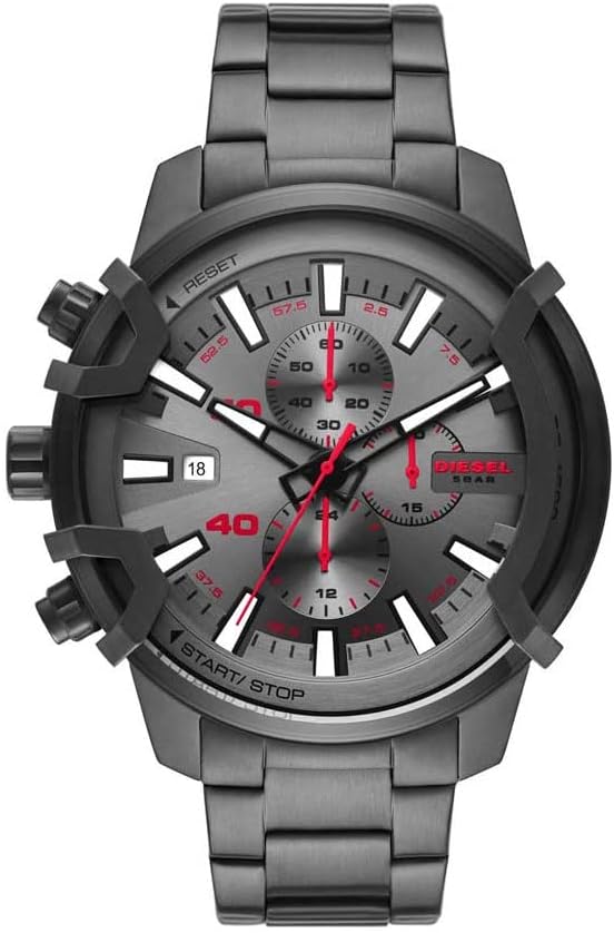 Thumbnail 5 de Diesel Griffed orologio da uomo – movimento al quarzo/cronografo, 48 mm, cinturino in silicone e dettagli sostenibili