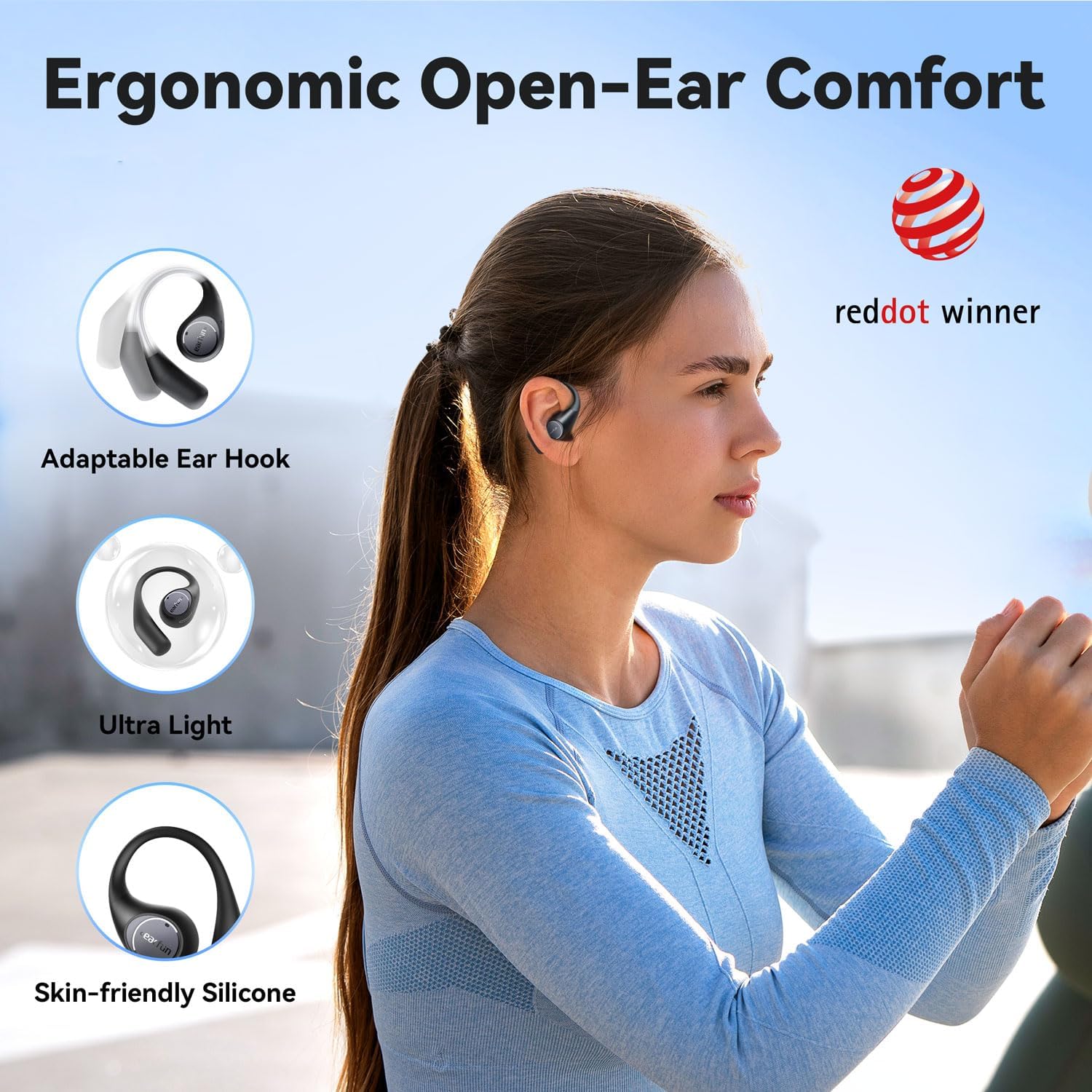 Thumbnail 1 de EarFun OpenJump Open‑ear Headphones 42H