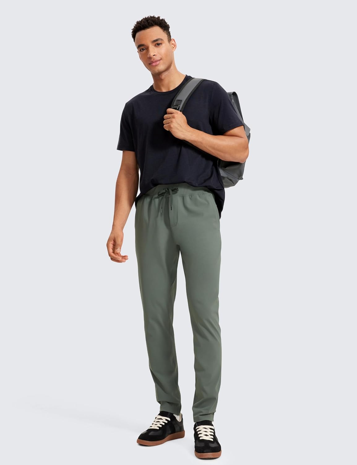 Detalle 2 de CRZ YOGA Pantalon de Voyage de randonnée athlétique léger pour Hommes avec Poches – 76 cm
