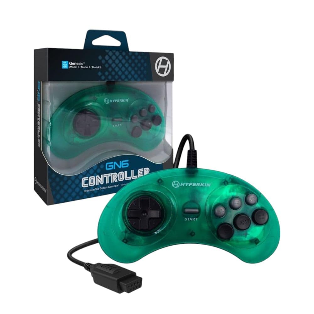Detalle de Hyperkin Genesis Wired Controller, 6-Button Design