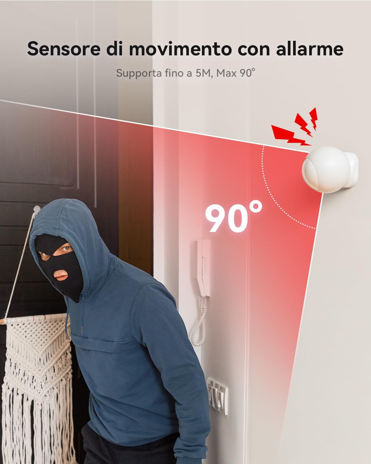 Detalle 2 de Imou Sistema di Allarme Casa 11 Pezzi 100 dB