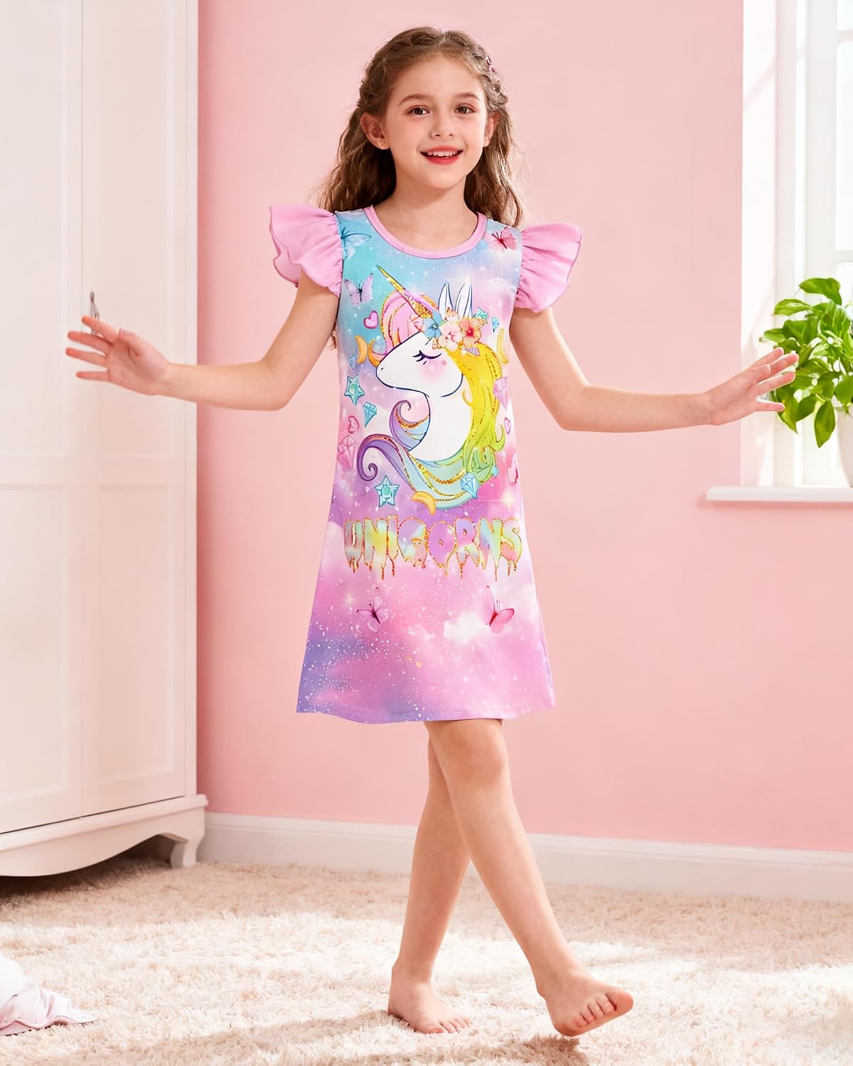 Detalle 2 de LQSZ Girls' Nightgowns, Polyester