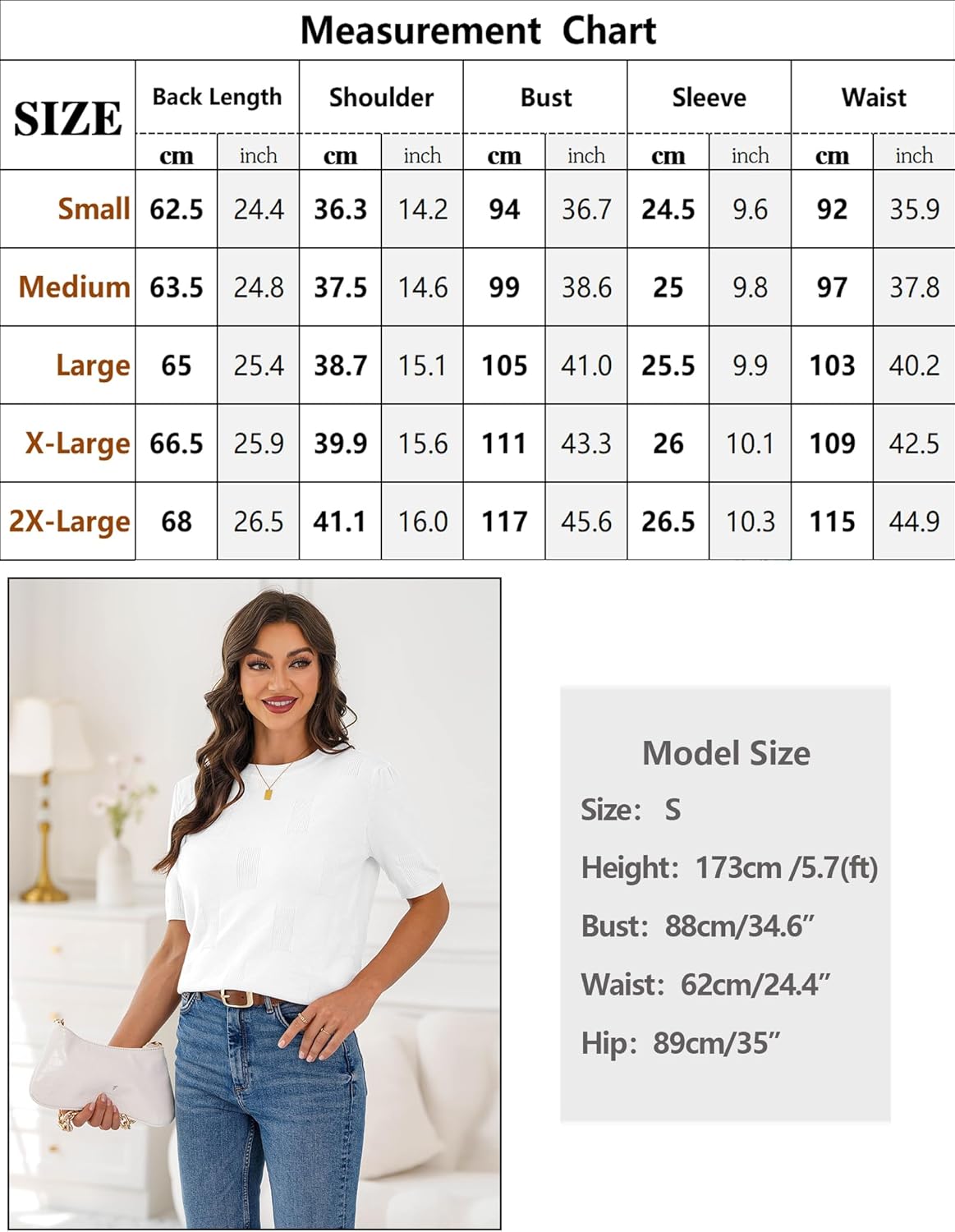 Thumbnail 5 de Totatuit T-Shirt Femme Été Chemisier Chic Blouse Col Rond Tops à Manches Courtes – Top ample et imprimé