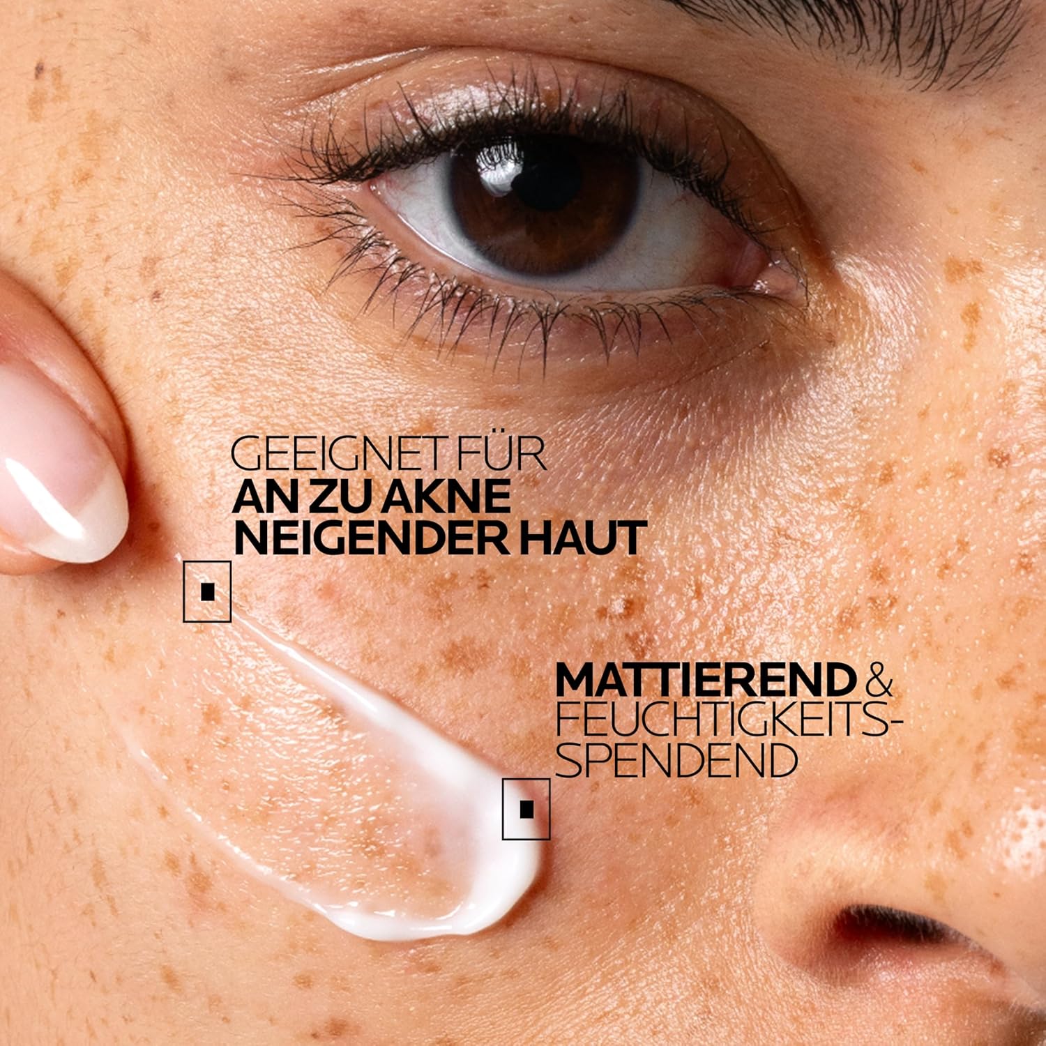 Detalle 2 de La Roche-Posay Effaclar Duo+M Anti-Akne Gesichtscreme, 40 ml – Dreifach wirksame Pflege gegen Unreinheiten