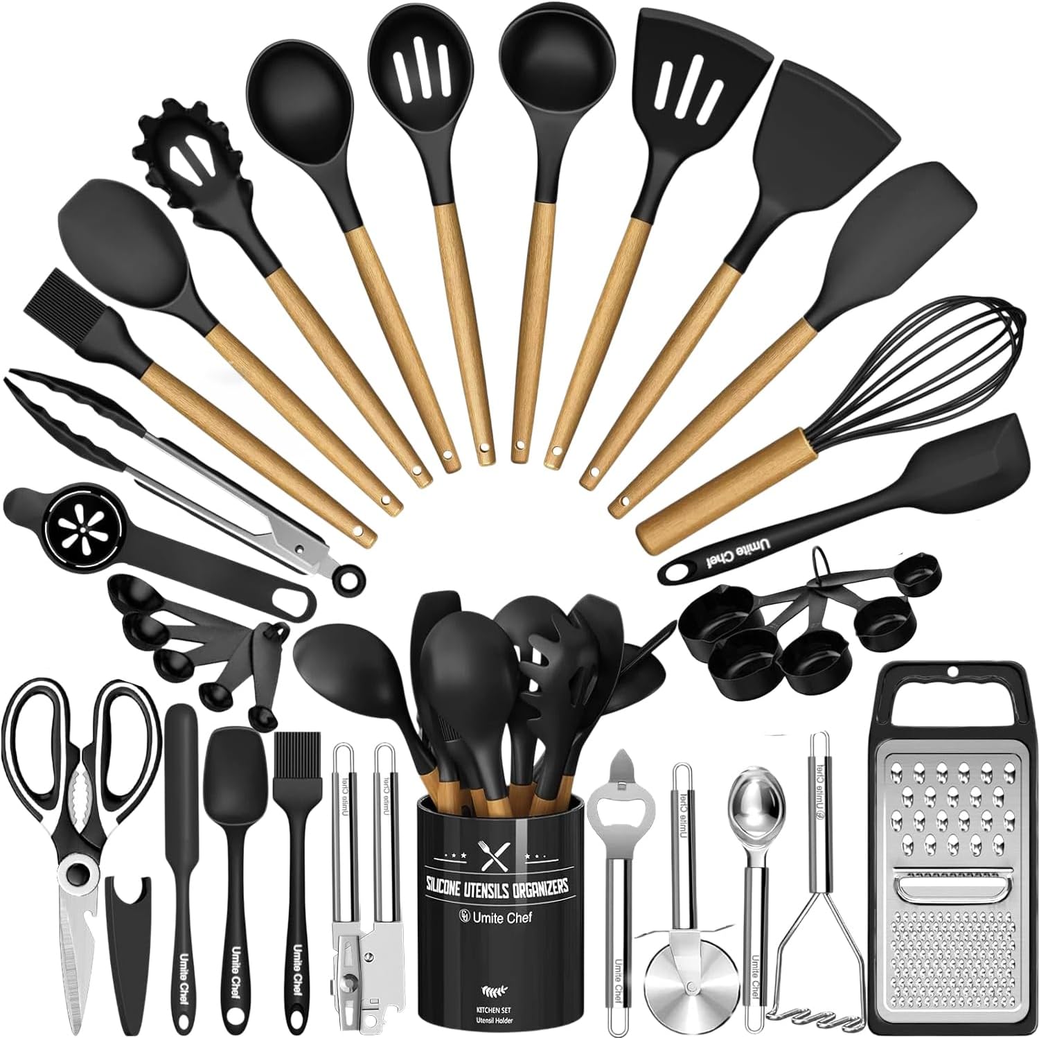 Thumbnail 6 de Umite Chef 34-piece silicone kitchen utensils set