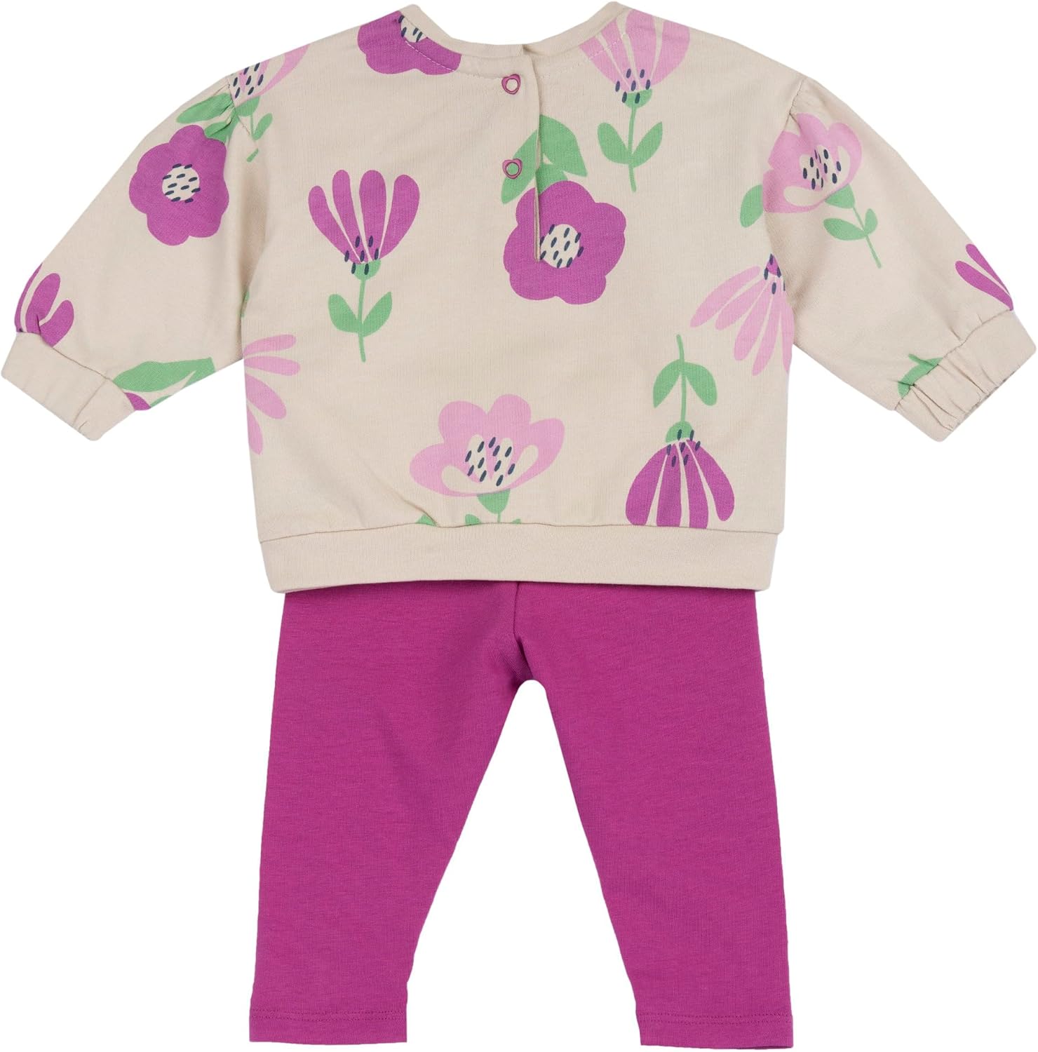 Thumbnail 1 de Ensemble Bébé fille Chicco en tissu doux avec col105 ensemble sweat et leggings (lot de 1)