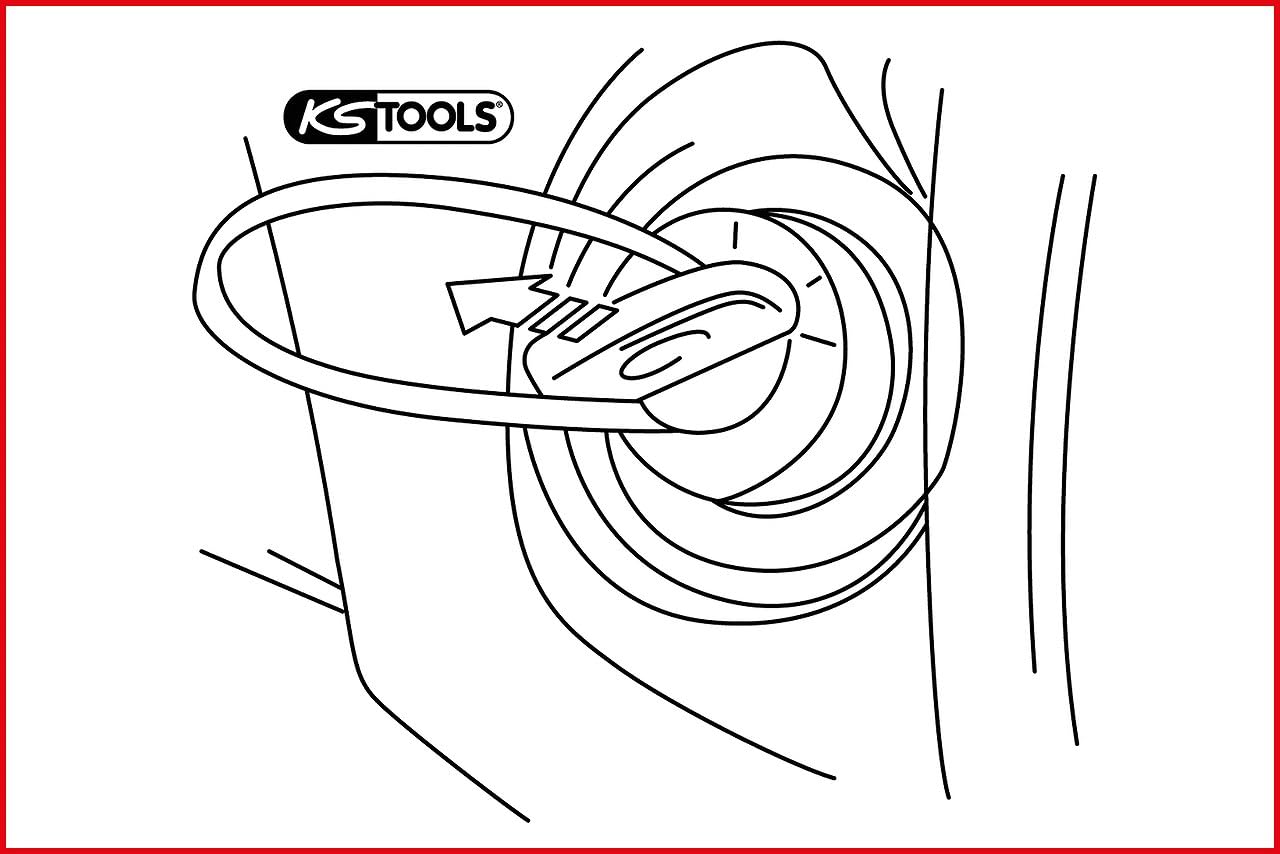 Detalle 2 de KS Tools 500.1315 juego 4 piezas desmontaje cerraduras