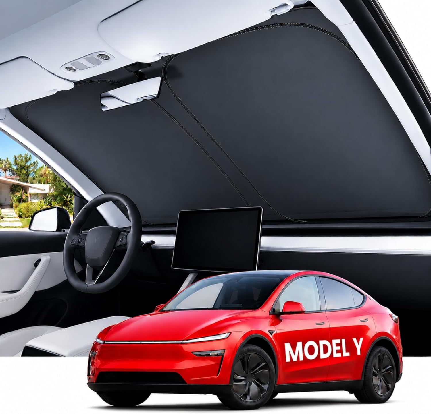 REEVAA Sunshade for Model Y, 99% protection
