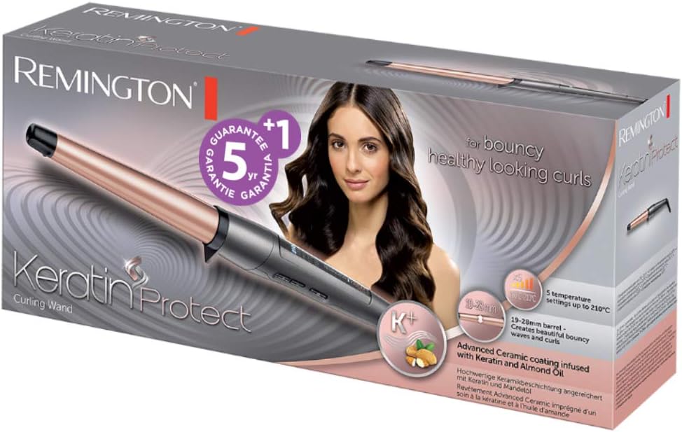 Thumbnail 1 de Remington CI83V6 – Boucleur conique 19-28 mm Keratin Protect (130-210°C) pour ondulations naturelles
