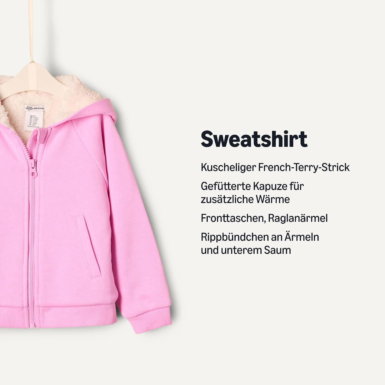 Detalle 1 de Amazon Essentials Kapuzenpullover Baby und Kinder