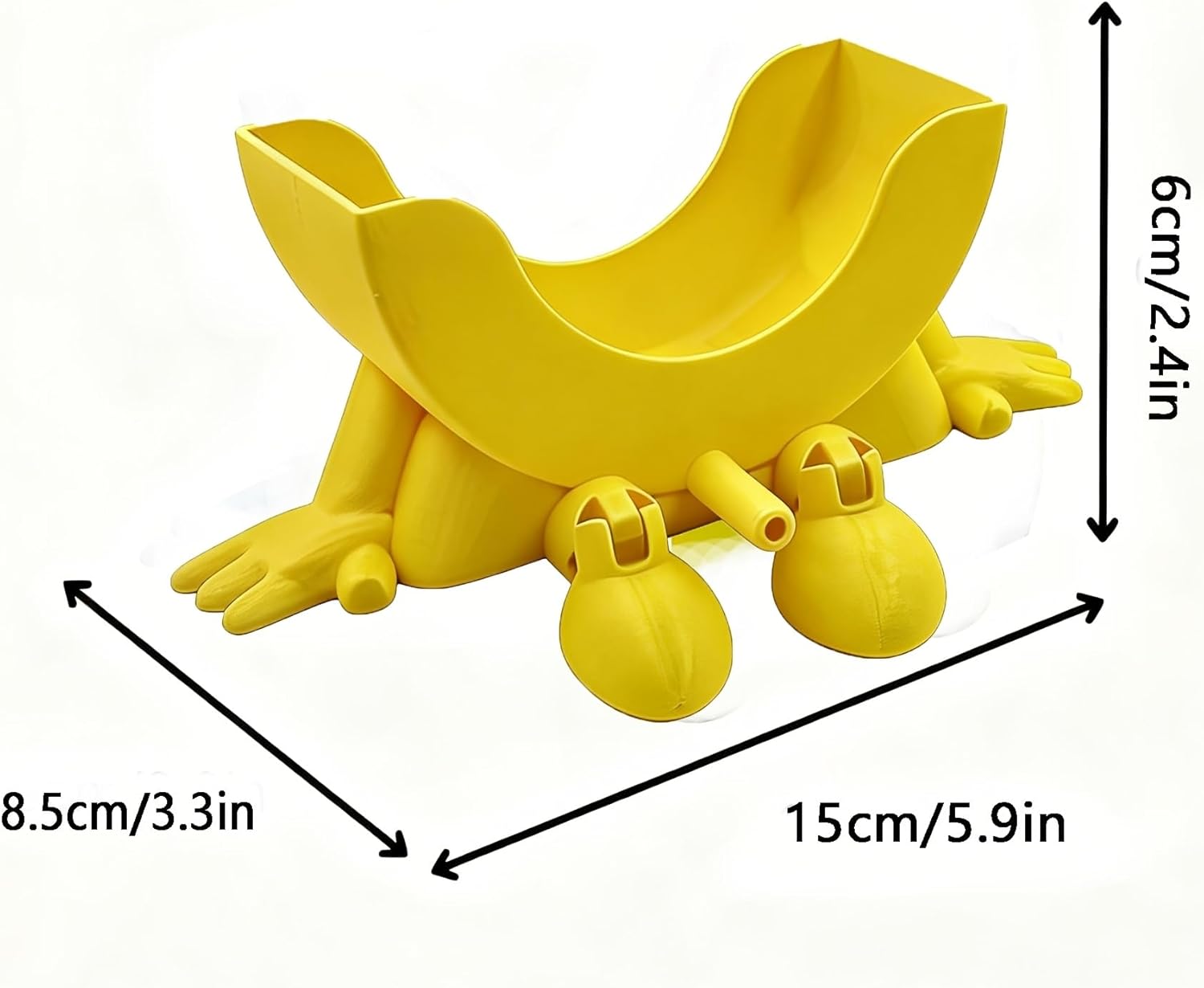 Thumbnail 1 de BRTNUP Cute Hanging Sponge Holder with Drainage (3D Printed, Yellow) for Kitchen Sink Organisation
