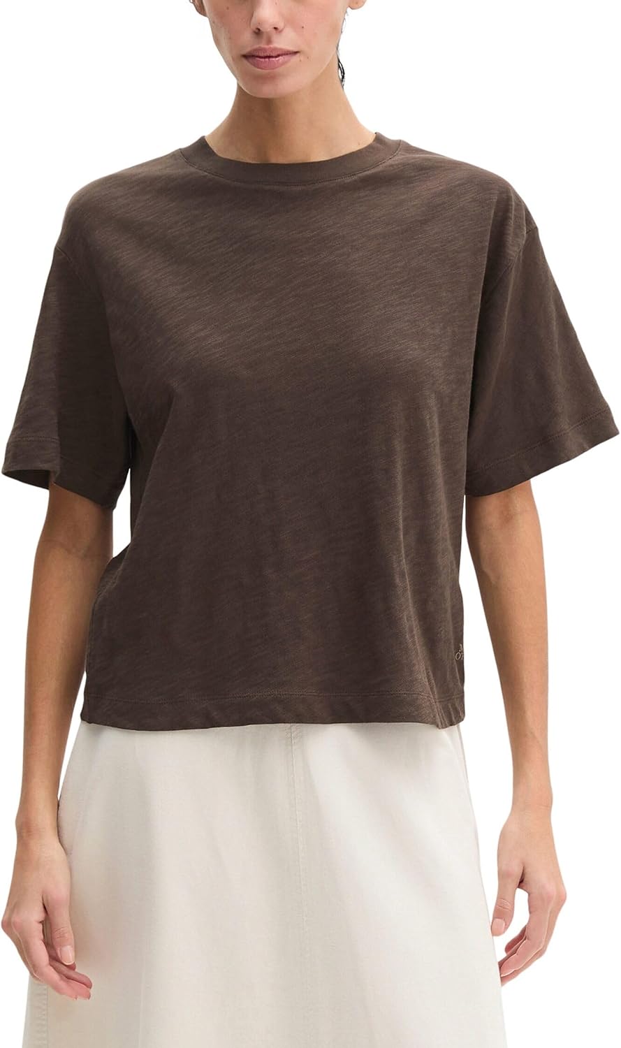 Detalle de Marc O'Polo T-Shirt Femme – Basique élégant et confortable pour la garde-robe féminine