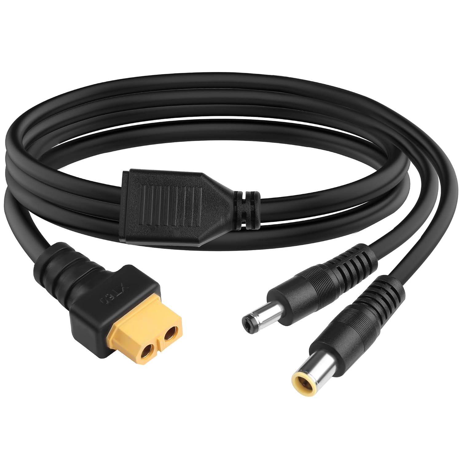 Thumbnail 6 de TIENFOKOTA XT60 to DC 7909 Male 90° Connector Adapter Cable, 16AWG (1ft) – Dual Output for Portable Power Stations and Solar Gear