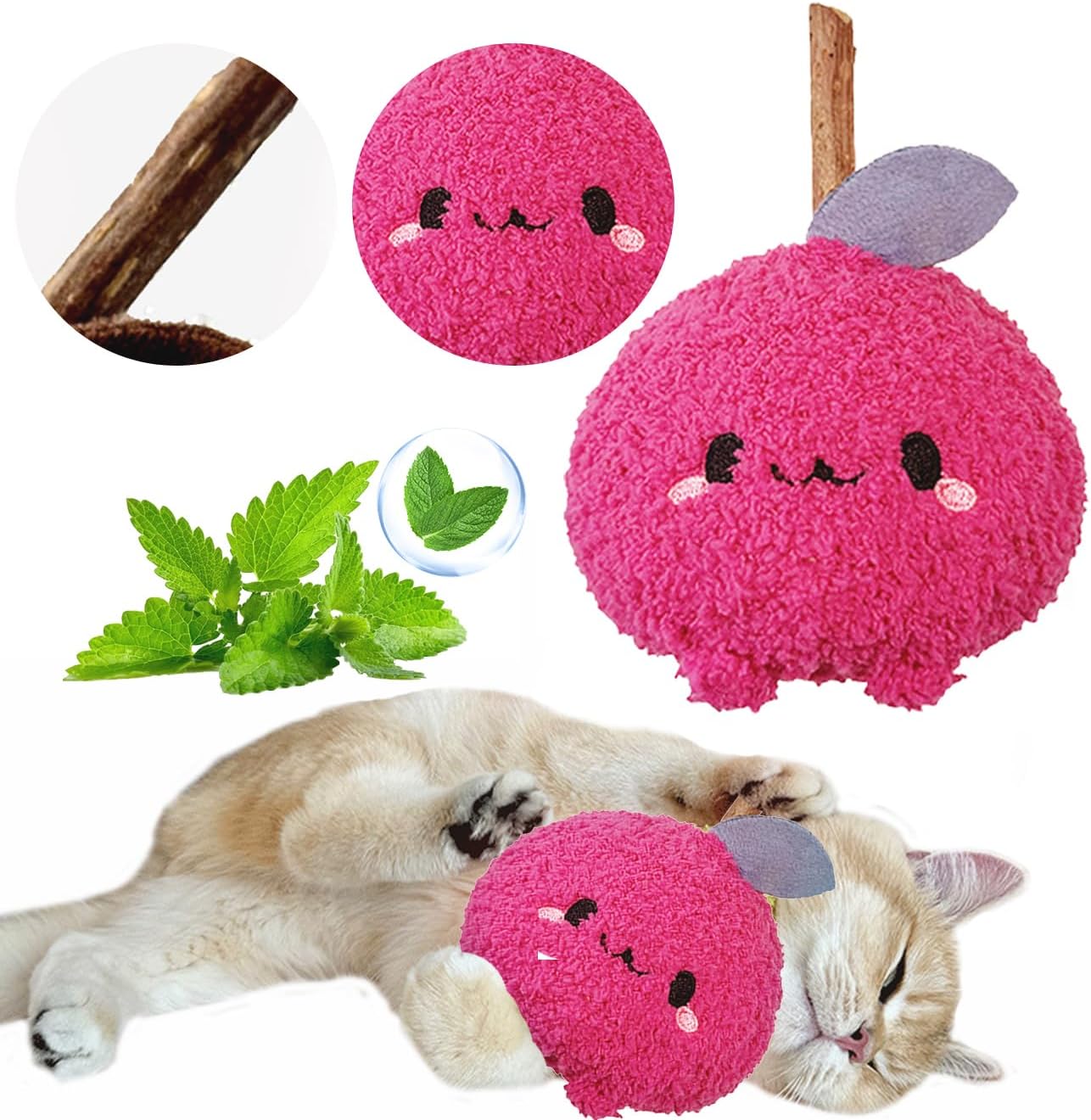Detalle de Petelligent Cat Plush Toy with Silvervine