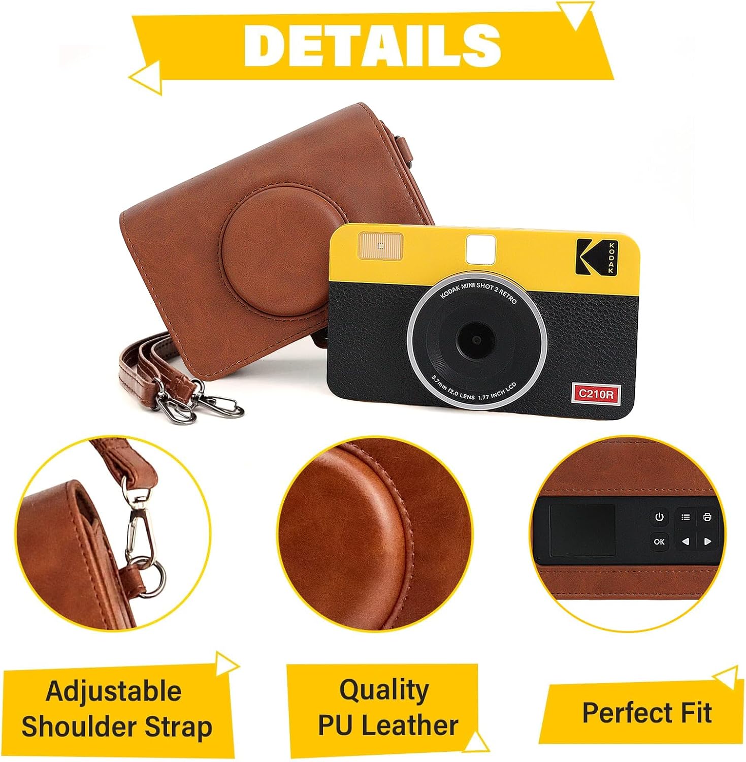 Thumbnail 5 de Rieibi Mini Shot 2 Retro Case PU Leather