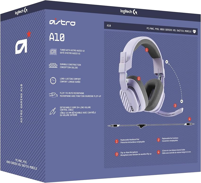 Detalle de ASTRO A10 Gen 2 Auriculares gaming 32 mm
