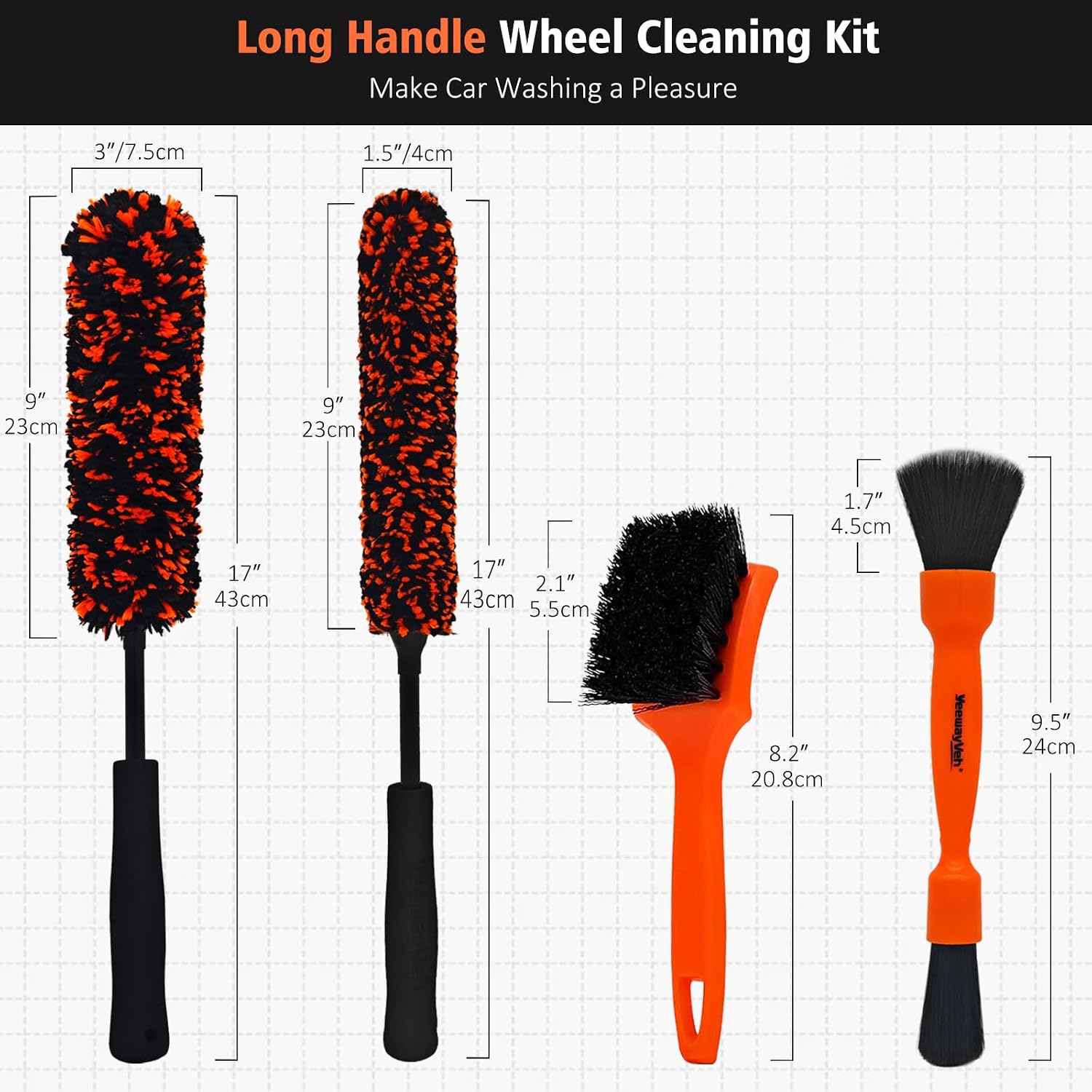 Thumbnail 6 de YeewayVeh wheel cleaning kit 4PCS