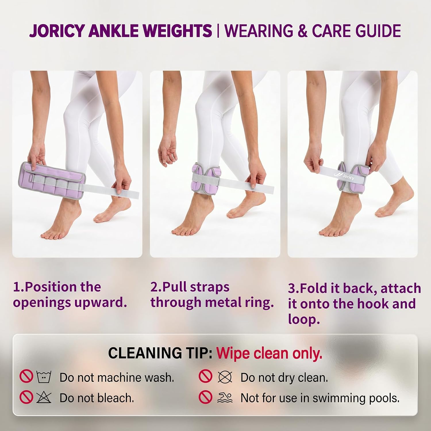 Thumbnail 6 de Adjustable Ankle Weights (1 Pair) for Walking, Running & Physical Therapy — Removable 0.5 lb Sand Pockets (up to 5 lbs per pair)