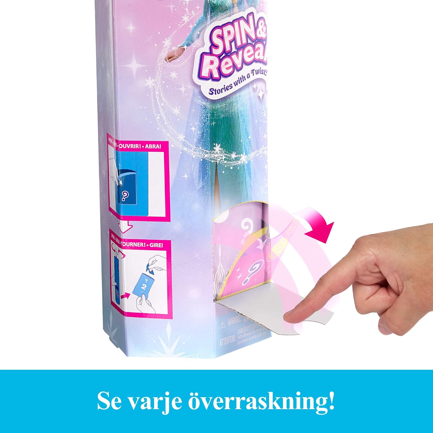 Thumbnail 3 de Mattel JBG59 Elsa-modedocka från Frost med Spin & Reveal och lekscen