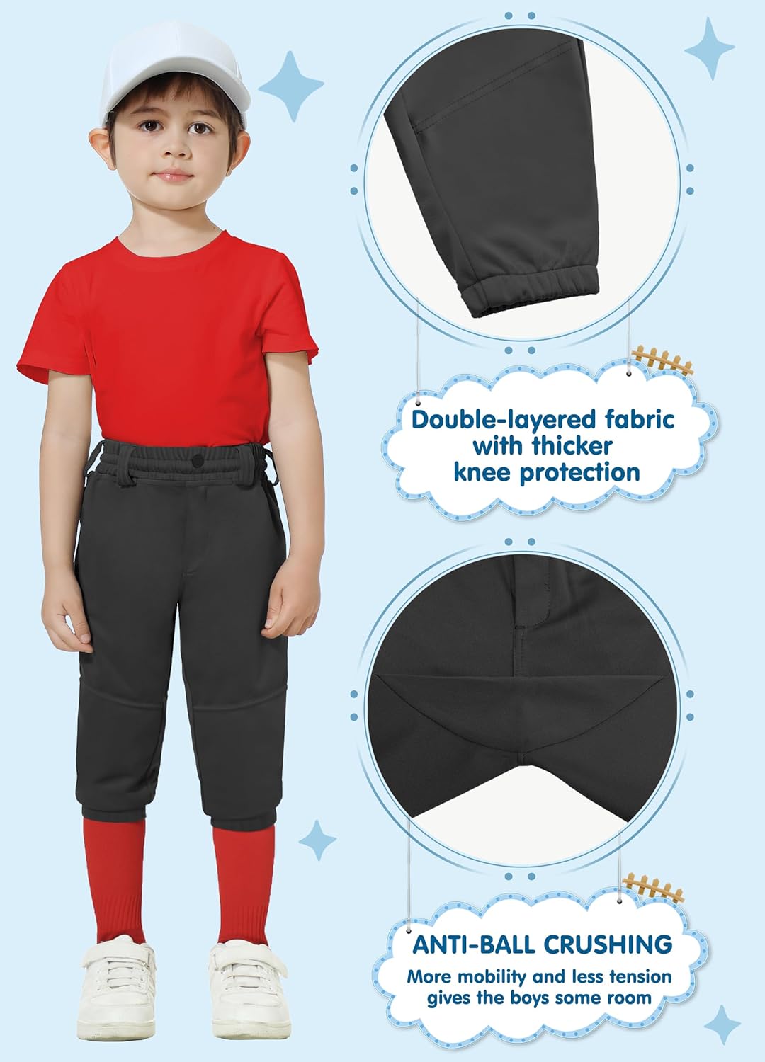 Thumbnail 3 de MIVEI Knicker Baseball Pants for Toddler to Youth