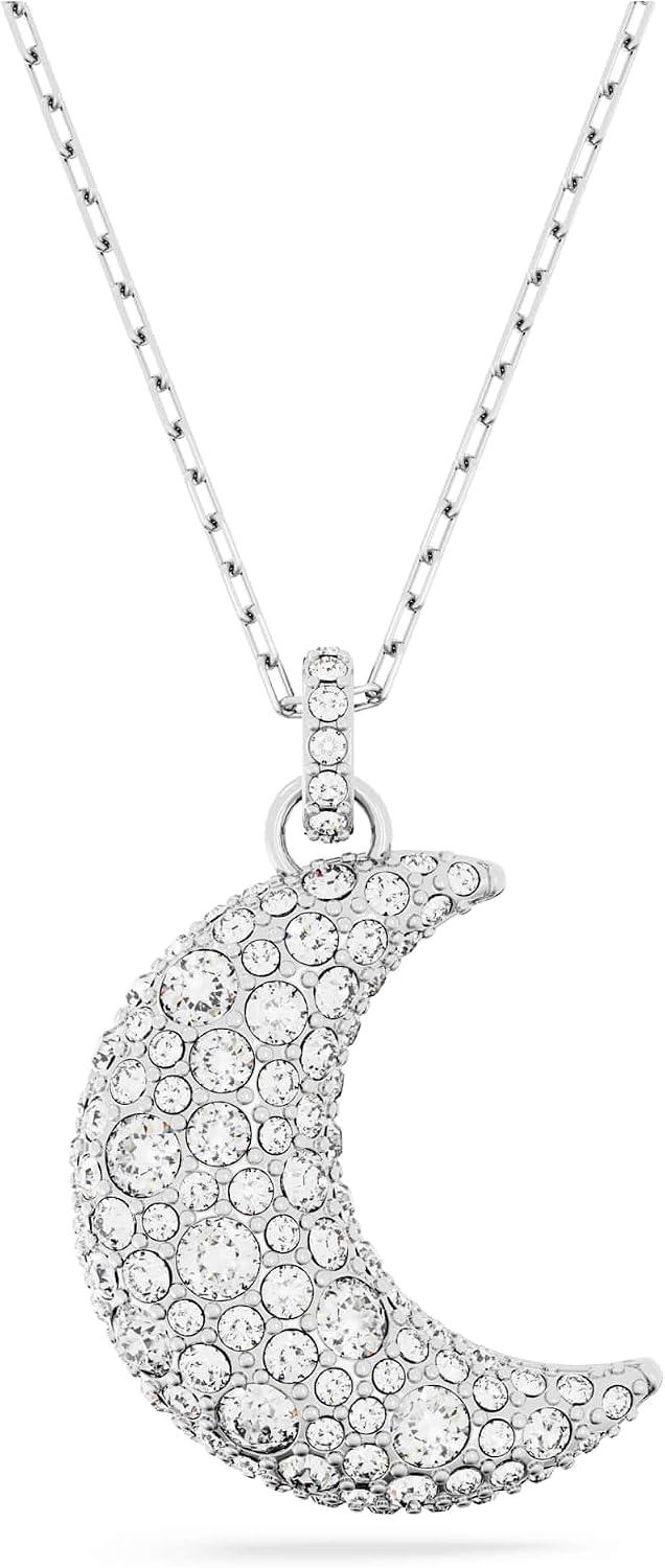 Detalle de Swarovski Colgante Luna con cristales blancos 💍