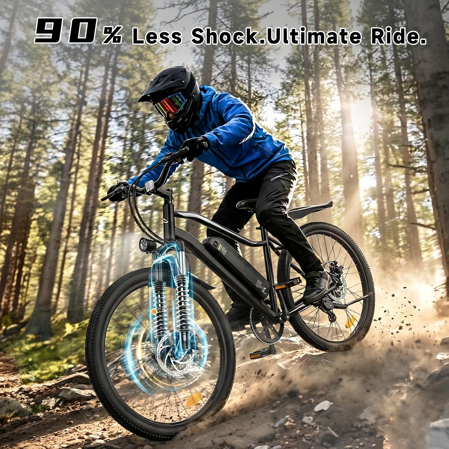 Thumbnail 5 de RNNSNN Electric Mountain Bike with 1500W Peak Motor and 36V Battery