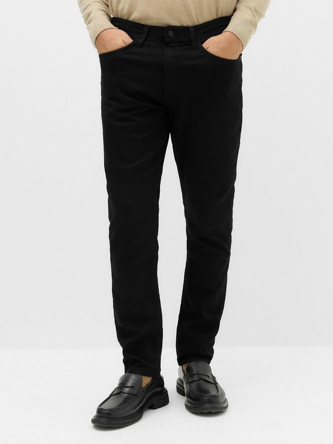 Detalle de Marks & Spencer Slim Fit Comfort Stretch herenjeans met mid-rise taille