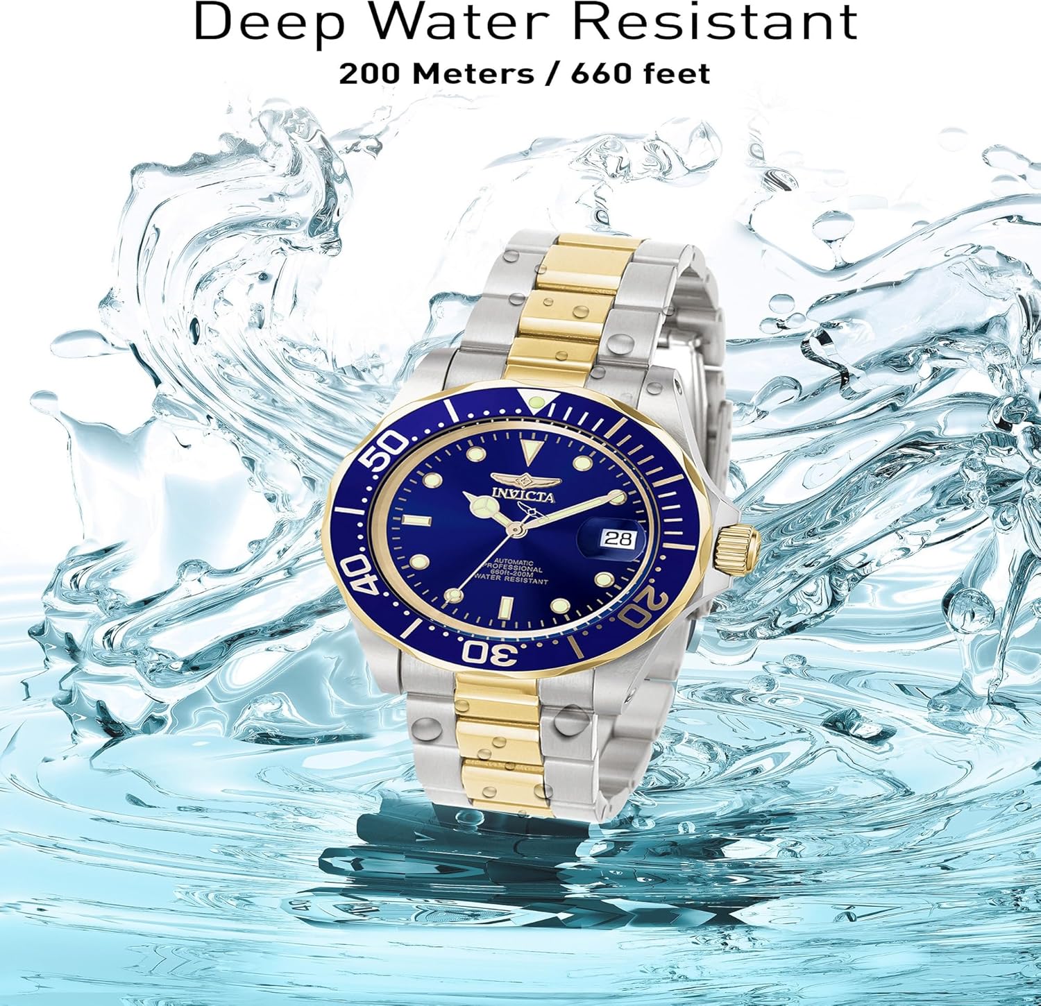 Thumbnail 4 de Invicta Pro Diver 8928 : montre homme automatique 40 mm en acier inox, cadran bleu